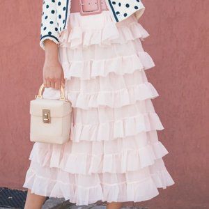 H&M Layered Chiffon Skirt